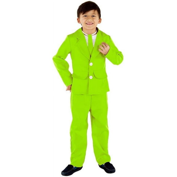 Dress Up America 3 Piece Party Suit Green, Kids-S
