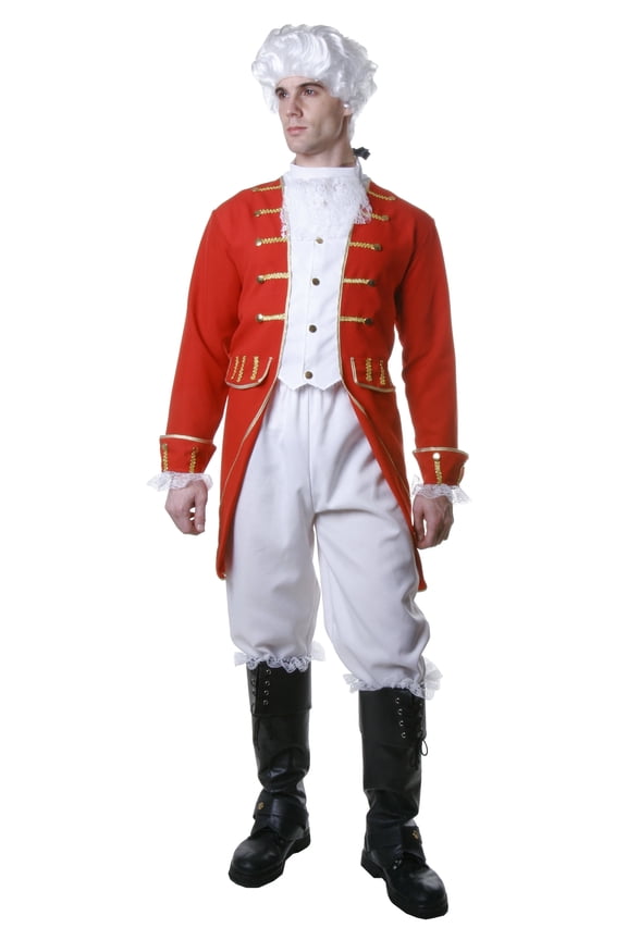 Colonial Victorian Costume Outfit for Men, Medium