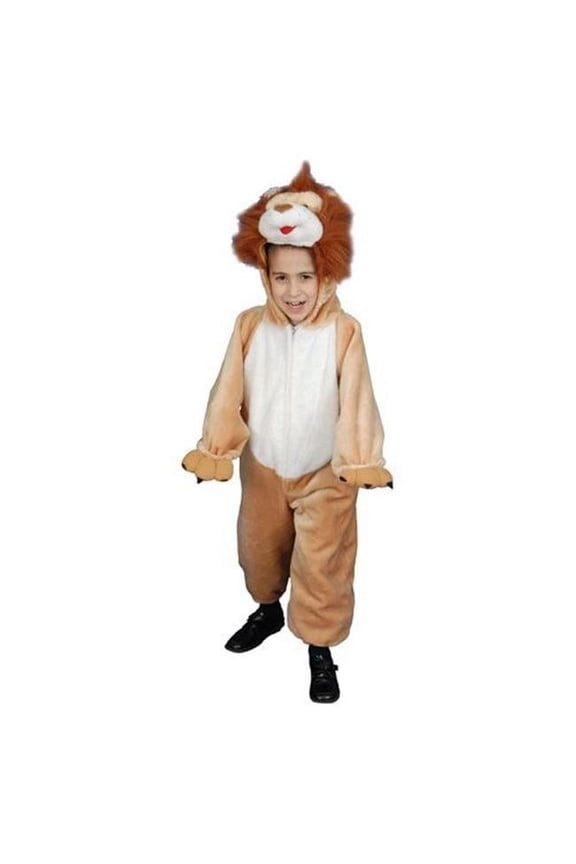 381-L Kids Plush Roaring Lion Costume - Size Large 12-14