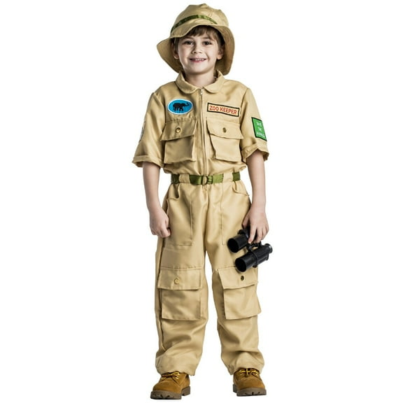 Dress Up America 516-M Boys Zookeeper Costume, 8-10 Years Waist: 76-82, Height: 114-127 cm