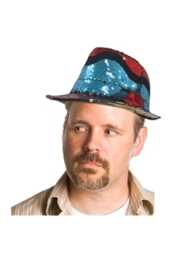 Unisex-Adult's Tri Sequin Hat, Multi Colored, One Size Fits Mone SizeT