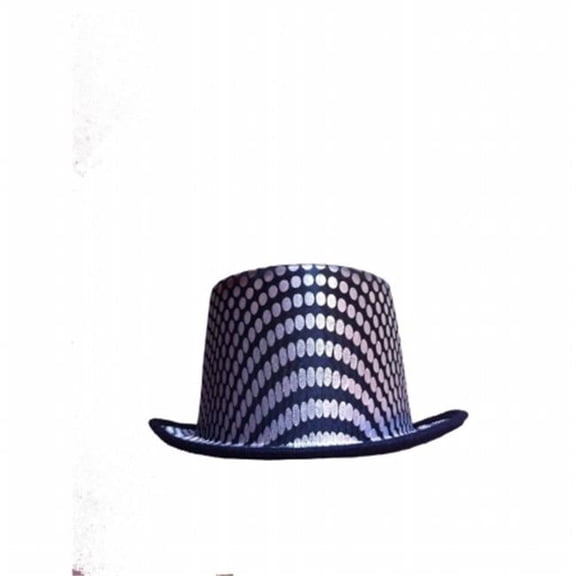 Dress Up America 679 Silver Squared Top Hat