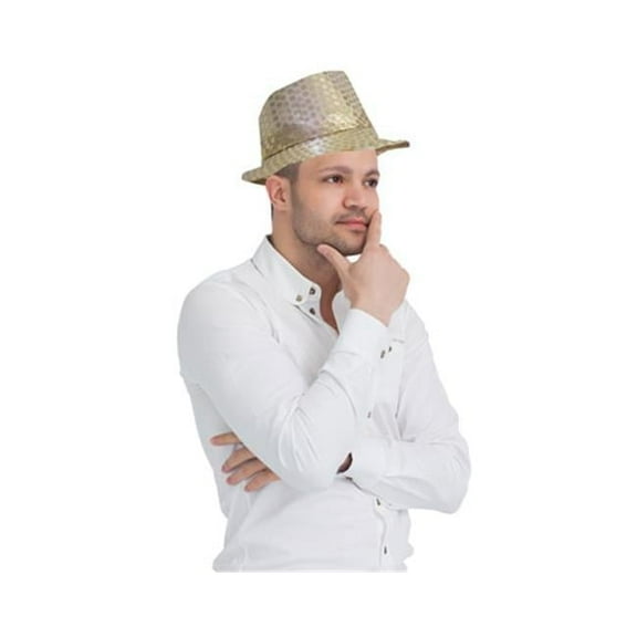 Dress Up America Fedora with Flashing LED lights - Party Hat for Kids and Adults