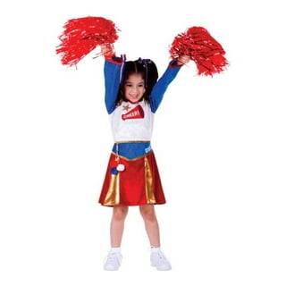 Gukuu&co Cheerleading Costume for Girls Cheer Uniform Outfit for Halloween Cosplay Dress Up Sports Birthday Gifts