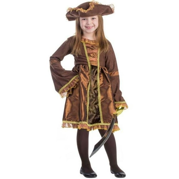 Dress Up America 797-M Pirate Girls Costume, Medium - Age 8 to 10