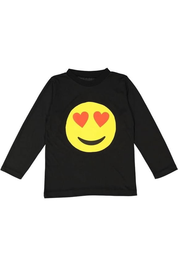 895-S Smiling Hearts Emoji T-Shirt for Kids - Small - Age Group 4-6 Years