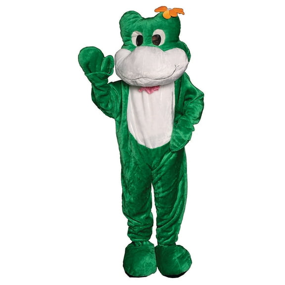 Dress Up America Adult Frog Mascot Costume - One Size Fits Most