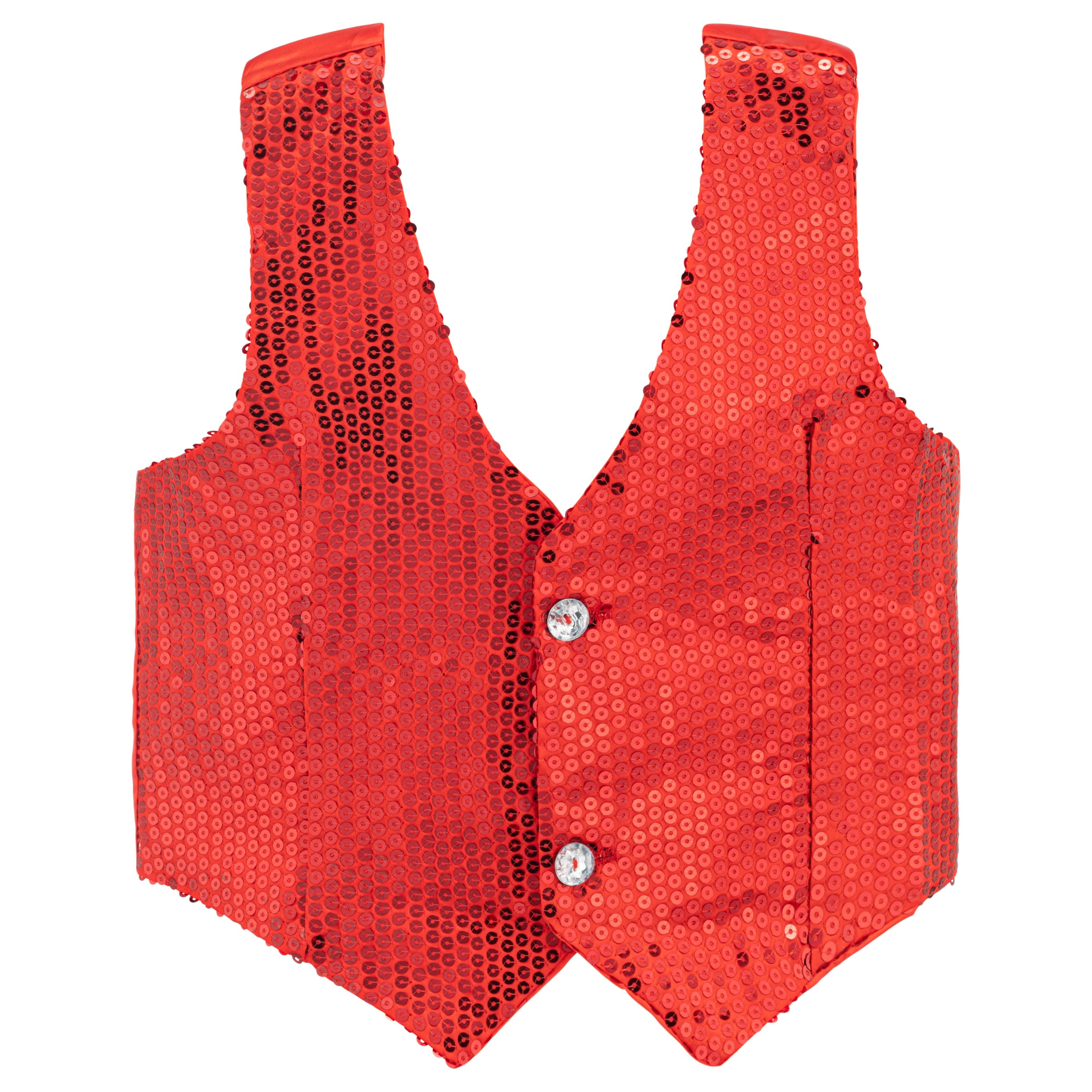 Sequin Waistcoat Adult Red Sequin Waistcoat Adult Red