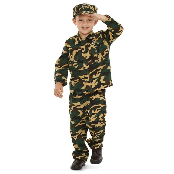 Dress-Up-America Army Costume For Kids- Soldier Costume For Boys and Girls