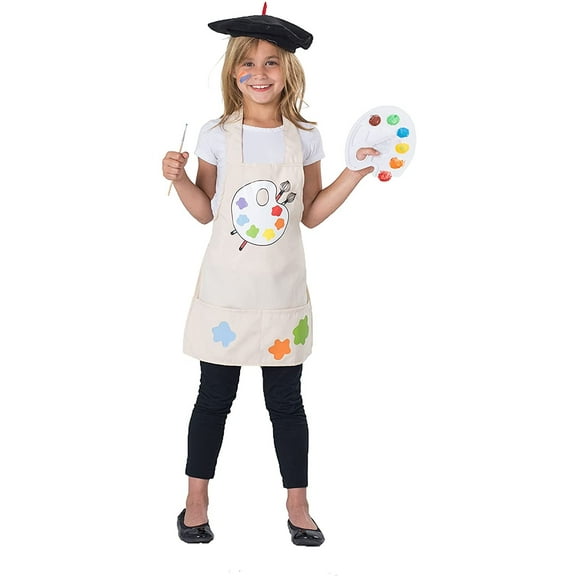 Dress Up America Artist Costume for Kids  Painter Dress-Up with Beret