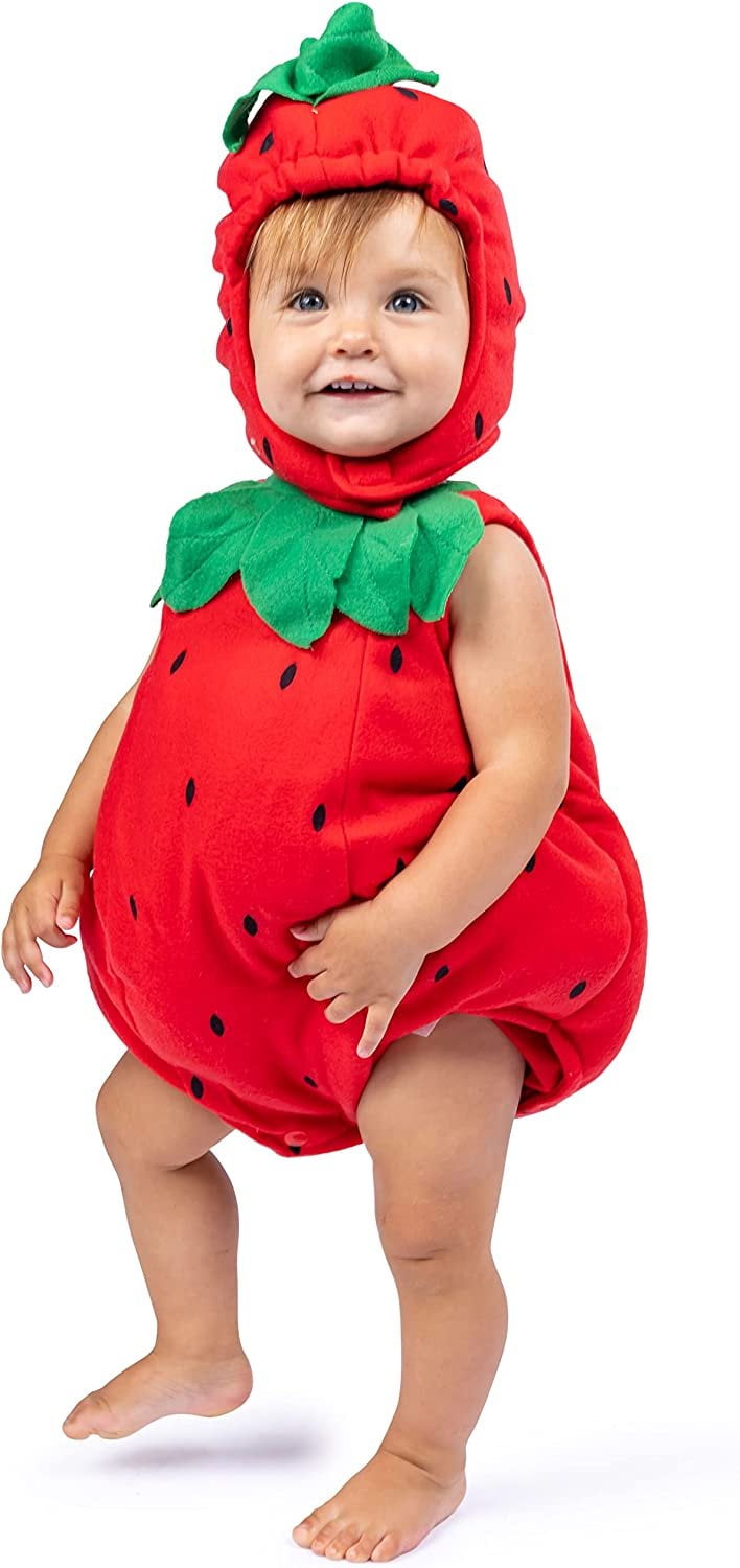 DressUpAmerica Baby Strawberry Costume Halloween Strawberry Romper — free download
