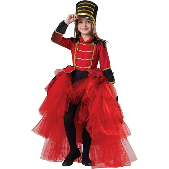 Dress-Up-America Band Majorette Costume - Nutcracker Toy Soldier Costume for Girls - X-Large