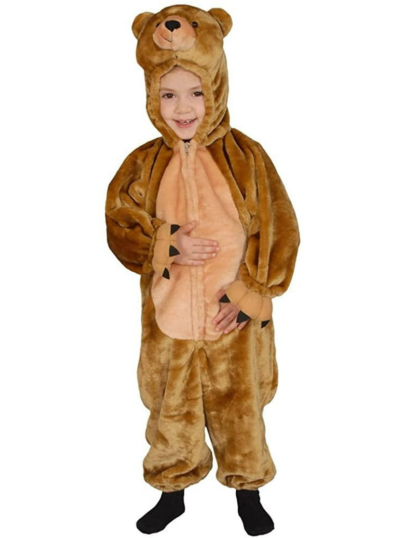 Dress Up America Bear Costume for Kids - Brown Teddy Bear Costume for Boys  and Girls - Walmart.com, image size:800x1067