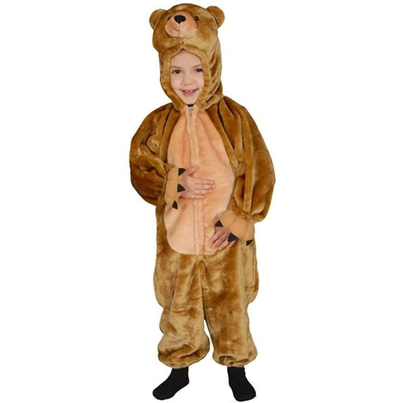 Dress Up America Bear Costume for Kids - Brown Teddy Bear Costume for Boys and Girls