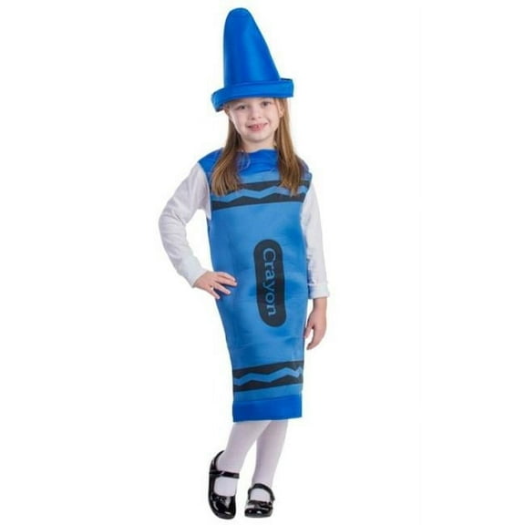 Dress Up America  Blue Crayon Costume, Small - Age 4 to 6