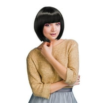 Dress Up America Bob Wig - Short Bob Wig with Bangs - Cosplay Wig for Women - Costume Wigs for Dress Up (Black)