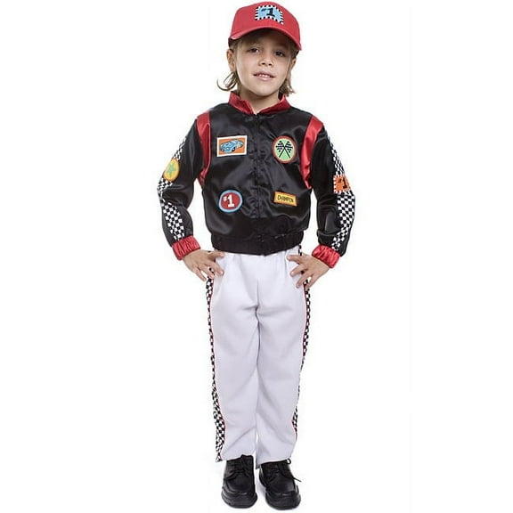 Dress Up America Boy's 3-piece Race Car Driver Costume