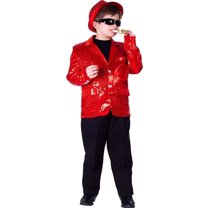 Dress Up America Boys' Sequin Costume Jacket - Small