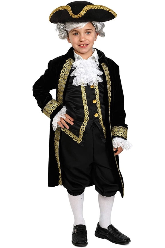 Dress-Up-America Colonial Costume for Kids - Historical Costume for Boys - Founding Fathers Dress Up