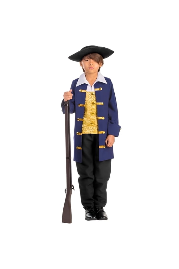 Revolutionary War Halloween Costume for Kids, Large