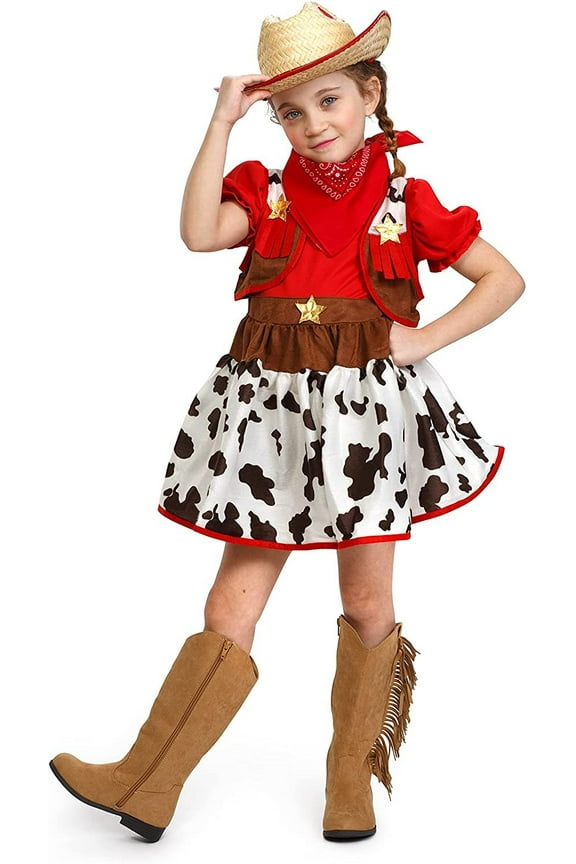 Cowgirl Costume For Kids, Little Girls 4T