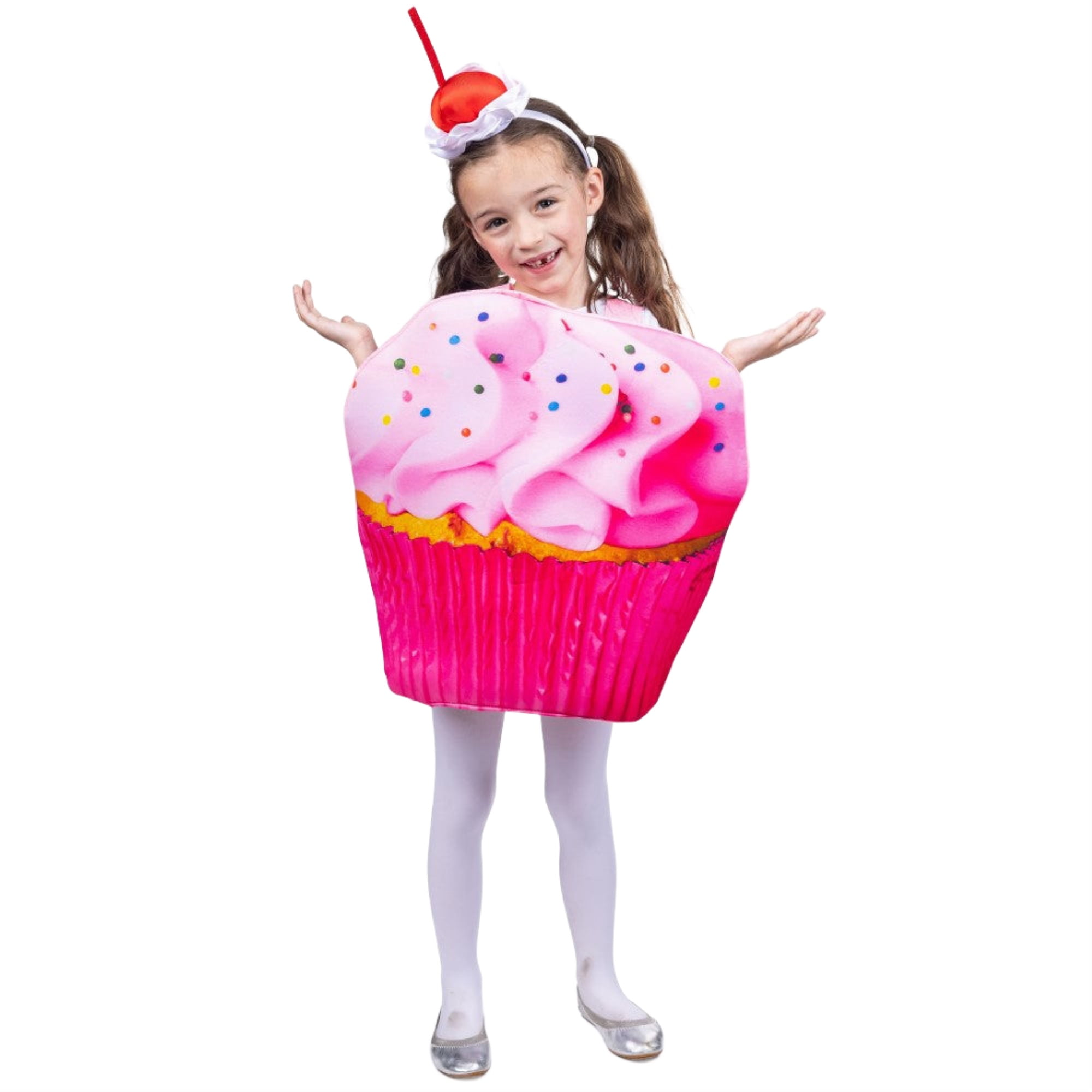 Dress Up America Cupcake Costume for Kids Sugar Sweet Pink Cupcake