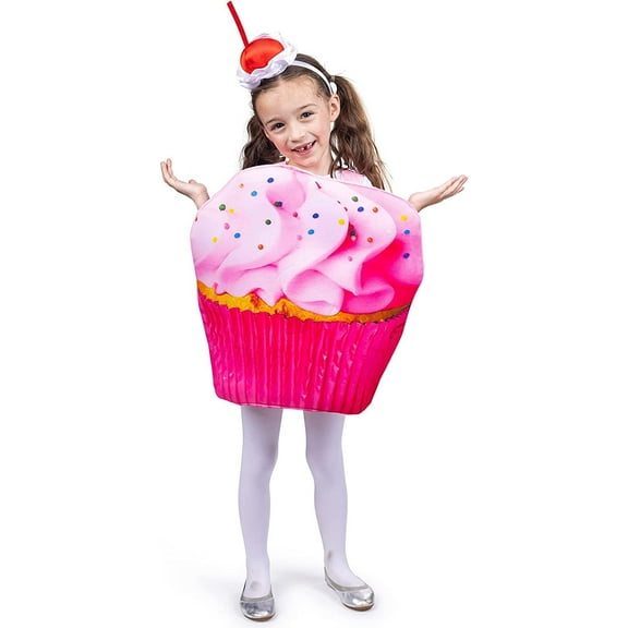 Dress Up America Cupcake Kids Costume with Frosting Headband for Toddlers 4, Small 1