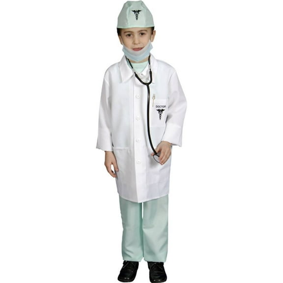 Dress Up America Deluxe Doctor Halloween Fancy-Dress Costume, Little Boys S (4-6)