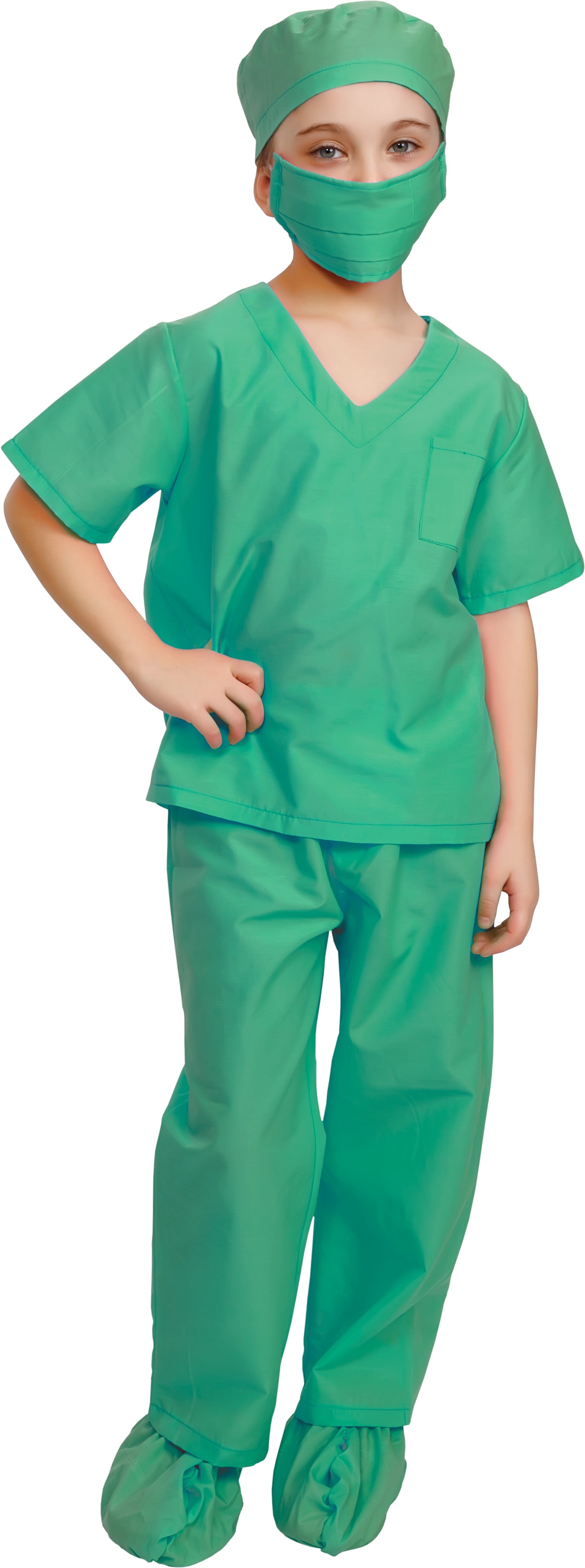 Dress Up America Doctor Scrubs Nurse Costume For Kids Green - Toddler 2 Dress Up America Doctor Scrubs Nurse Costume For Kids Green - Toddler 2