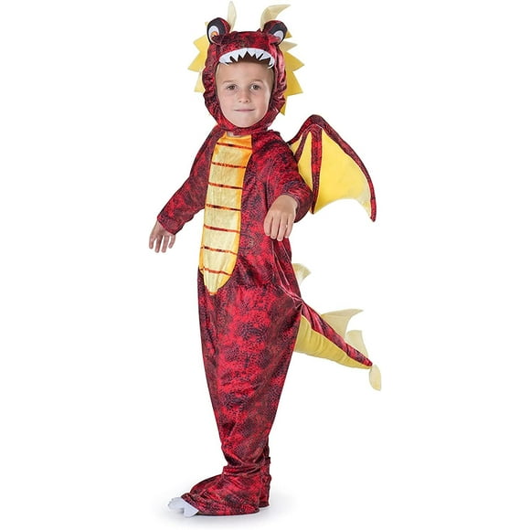 Dress-Up-America Dragon Costume for Kids - Red Dragon Costume Set for Girls and Boys - Toddler Dragon Dress Up Toddler 4