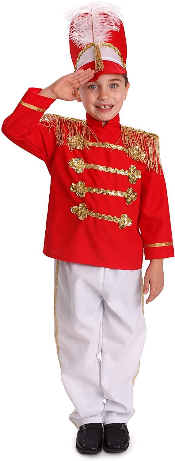 Dress Up America Drum Major Costume for Kids - Red Marching Band Uniform  for Boys : Clothing, Shoes & Jewelry 
