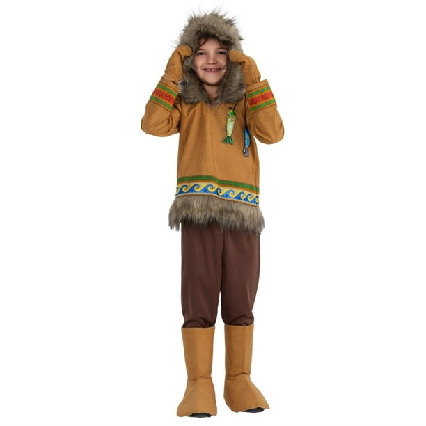 Arctic Lady Costume Brown Adult Eskimo Dress Arctic Lady Costume Brown Adult Eskimo Dress