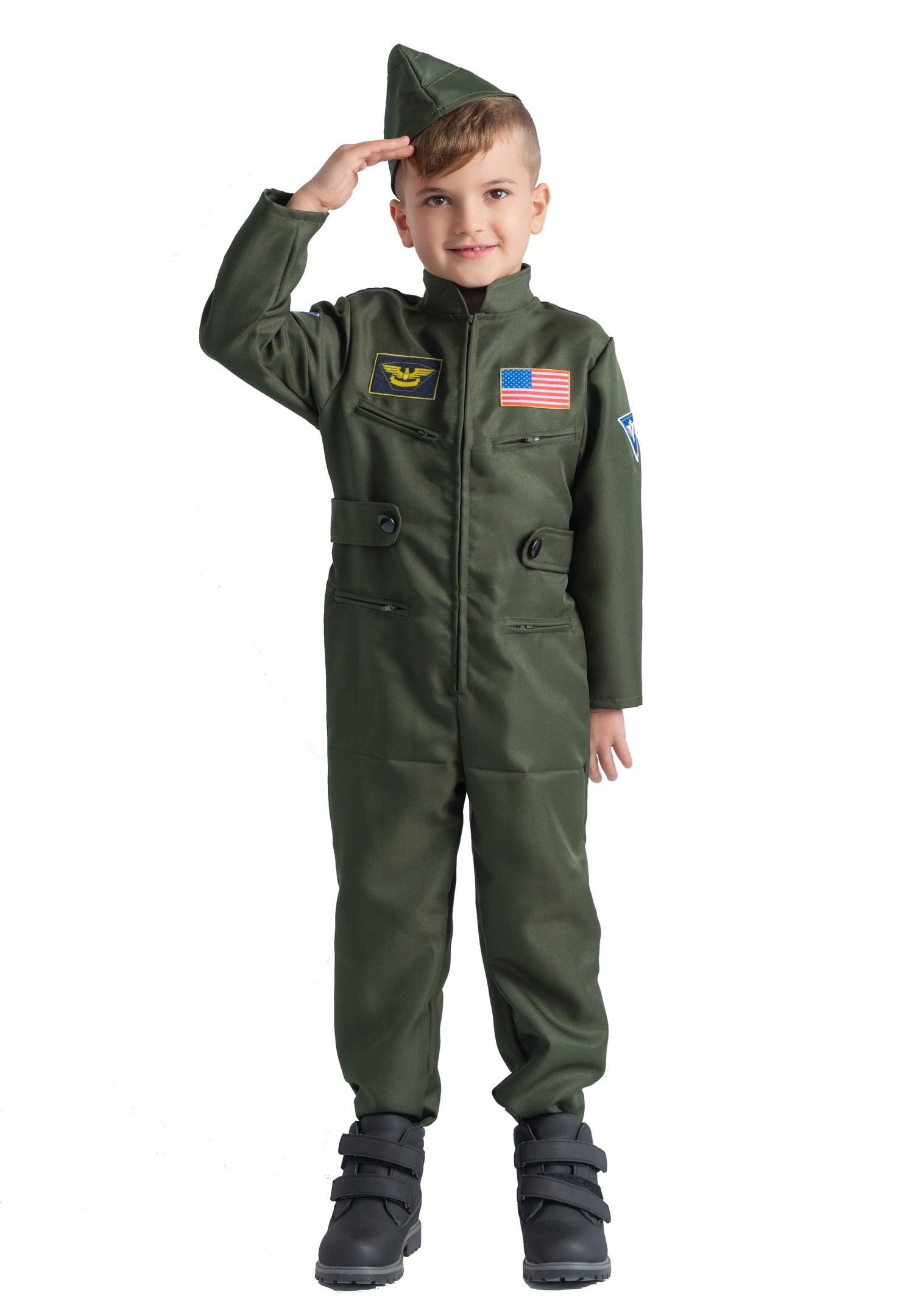 Dress-Up-America Fighter Pilot Costume for Kids - Air Force Fighter ...