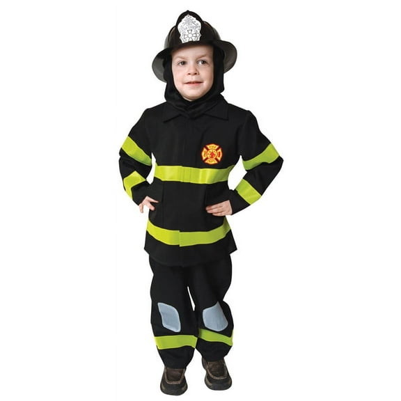 Dress Up America Fire Fighter Boy's Halloween Fancy-Dress Costume for Child, S
