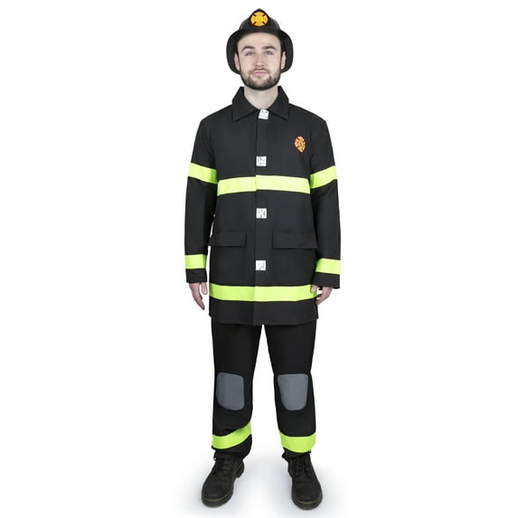 Dress Up America Firefighter Costume For Adults - Fireman Dress Up Set