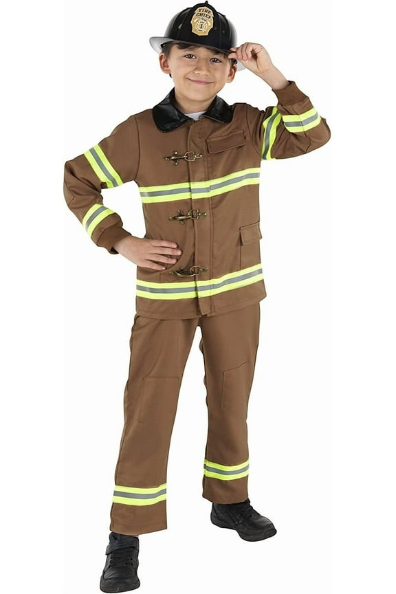 Fireman Costume for Kids - Role Play Firefighter Costume