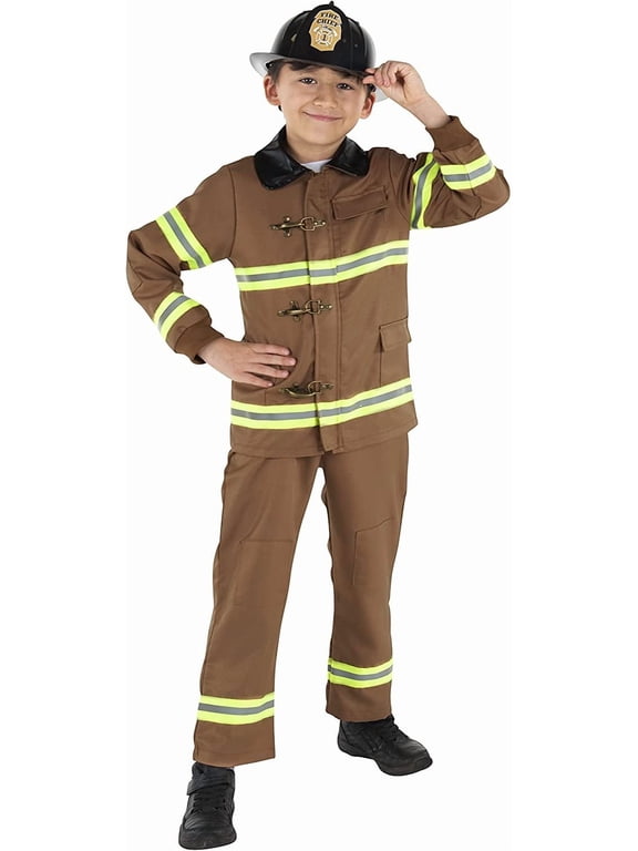 Fireman Costume for Kids - Role Play Firefighter Costume