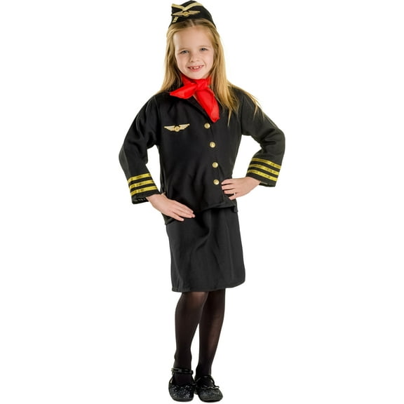 Dress Up America Flight Attendant Costume for Kids - Stewardess Costume Set for Girls - Toddler 2