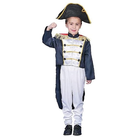 Dress Up America Boys Colonial General Costume – Napoleon, Founding Fathers & Tom Thumb Outfit Inspired Jacket, Pants & Hat, Small