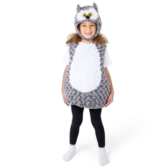 Dress-Up-America Gray Owl Costume for Toddlers - Plush, Fuzzy Bird Costume - Baby Owl Costume for Halloween - Comfortable Toddler Owl Costume