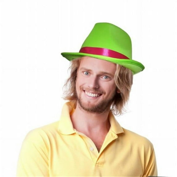 Dress Up America Green Fedora for Adults - Party Costume Accessory for Halloween - Polyester | Unisex