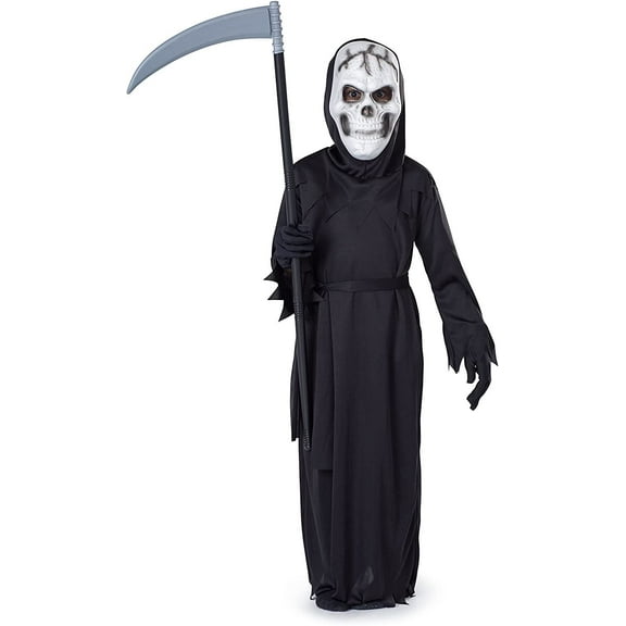 Dress-Up-America Grim Reaper Costume - Halloween Reaper Costume Set for Boys - Kids Death Costume