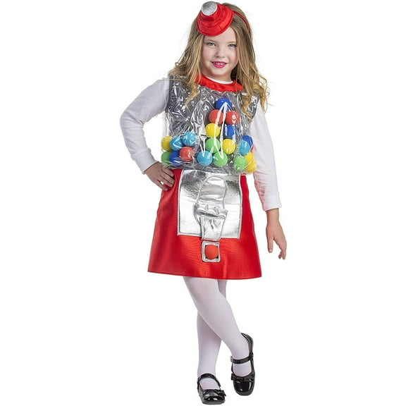 Dress Up America Gumball Machine Costume  Candy Girl Costume for Kids