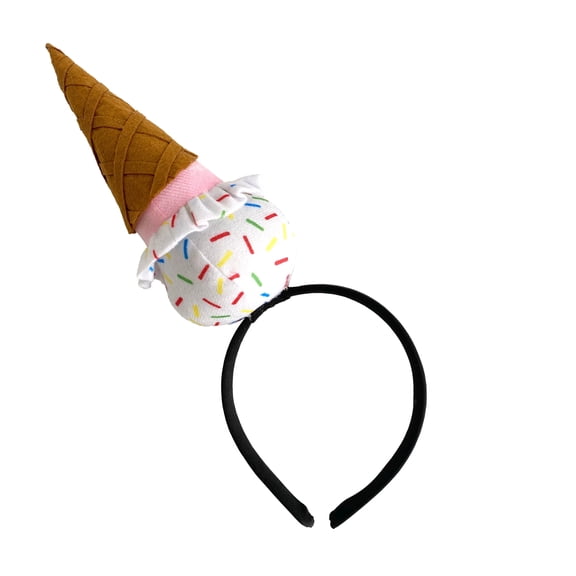 Dress Up America Ice Cream Cone Headband - Ice Cream Party Hat Headband for Kids and Adults