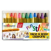Dress Up America Kids Face Paint Crayons Safe, Non-Toxic Body Paint & Artbook