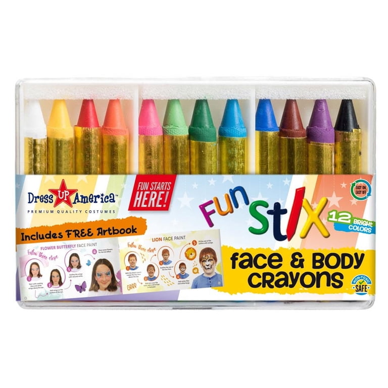Pack De 32 Crayones Para Pintar Caras Y Cuerpo – Colores Vibrantes Y No Tóxicos, Fáciles De Aplicar Y Quitar, Ideales Para Halloween Y Fiestas