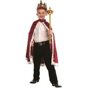Dress Up America Kids King Costume with Crown and Robe Costumes for Toddlers, Deep Red