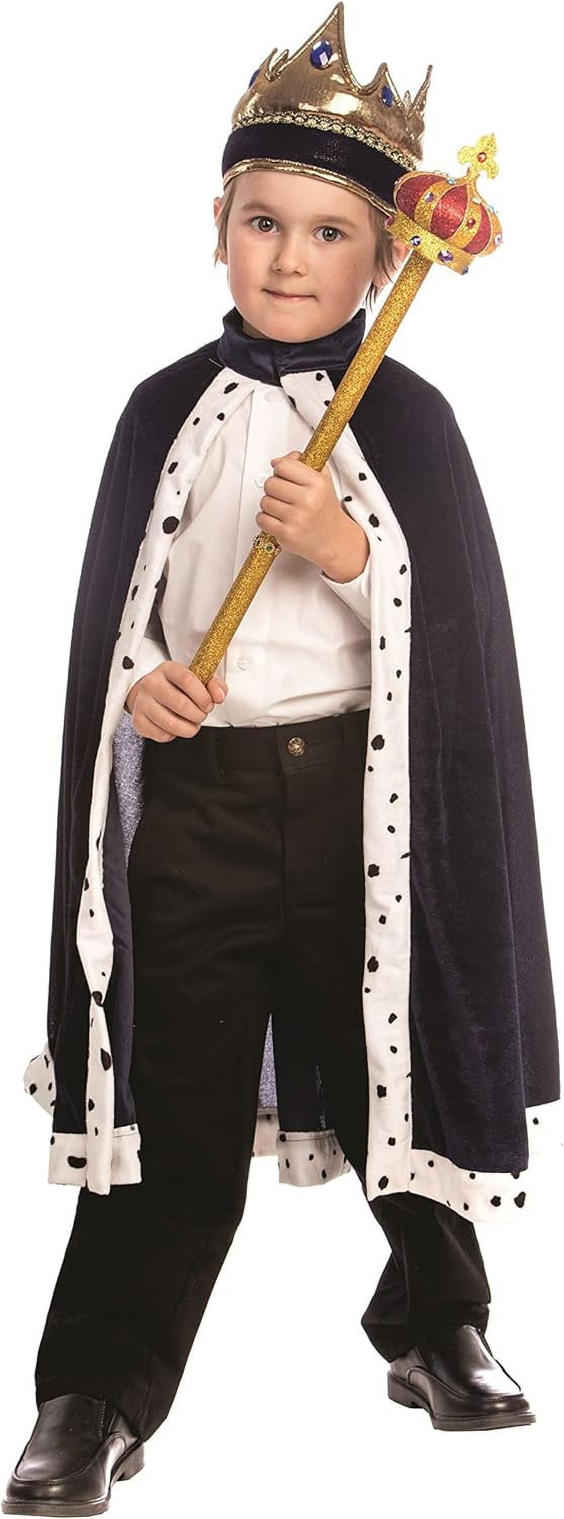 Dress Up America Kids King Costume with Crown and Robe Costumes for