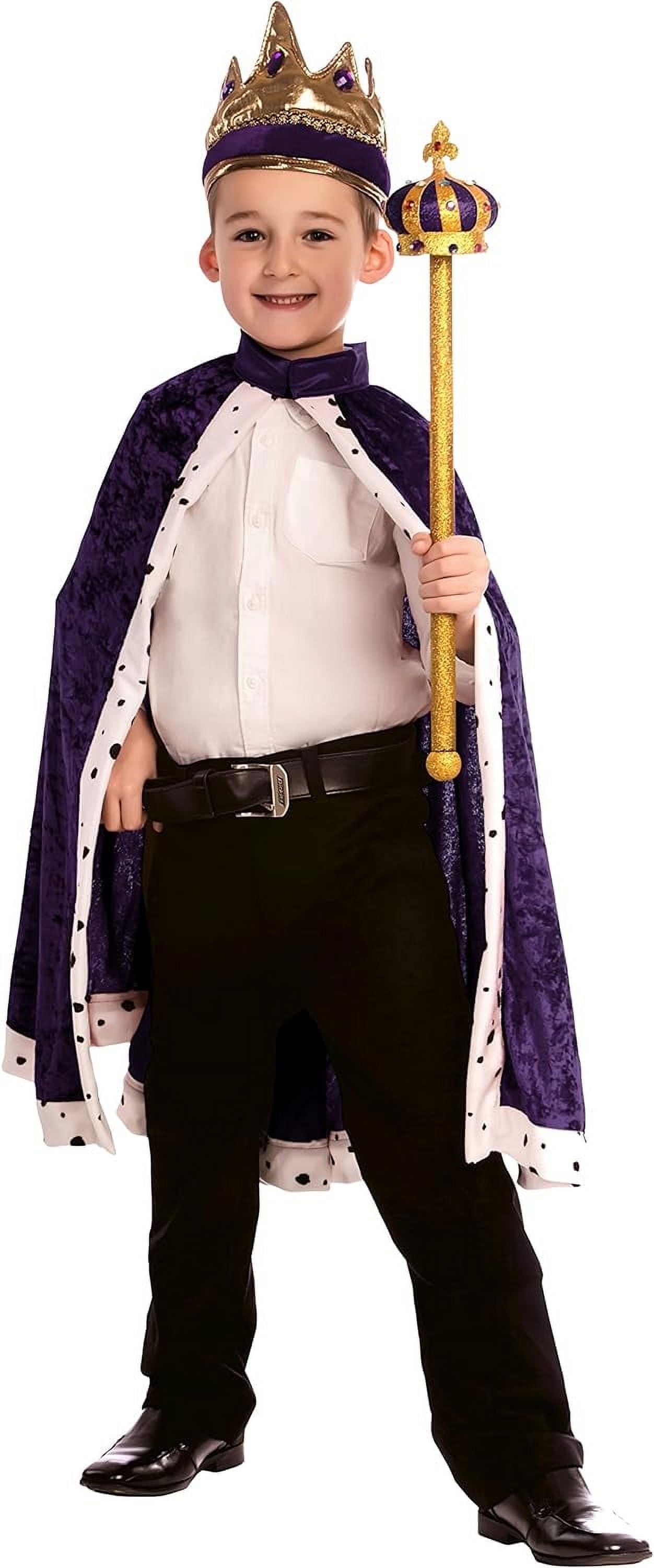 Dress Up America Kids King Costume with Crown and Robe Costumes for  Toddlers, Purple - Walmart.com