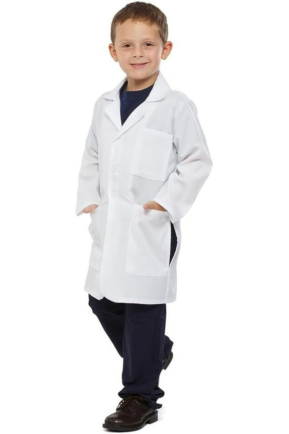 Kids White Lab Coat Doctor Costume Scientist Costume for Boys & Girls